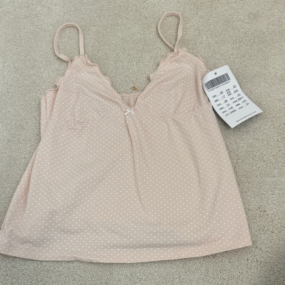 Pink Polka Dot Camisole from brandy